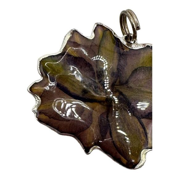 Real Flower pendant necklace rose & gardenia - Picture 4 of 8